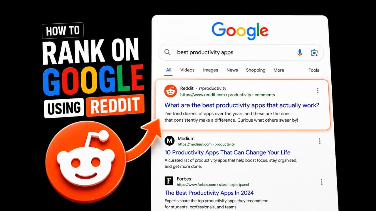 How to rank higher on Google using Reddit (in under 2 hours)